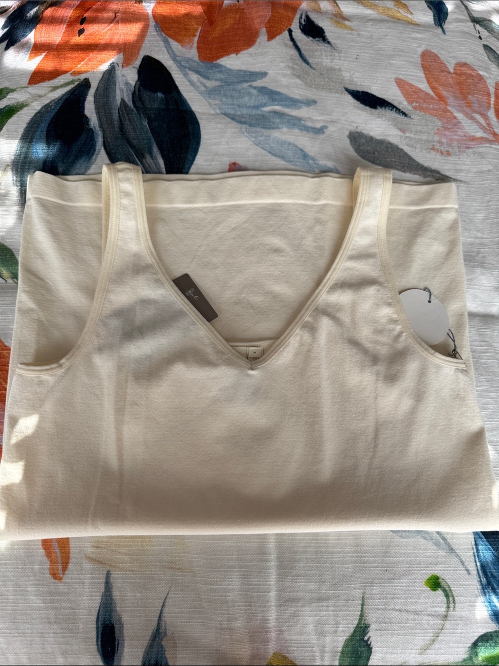 Eloise NWT by Anthropologie Convertible Tank Top - Ivory, Size M - Picture 2 of 5